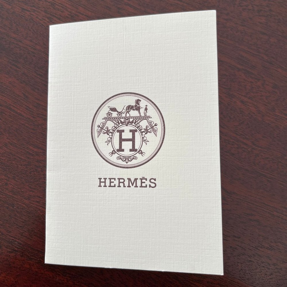 Authentic Hermes Envelope Receipt Holder - set of 6